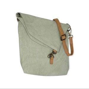 NWT Vintage Addiction canvas foldover crossbody